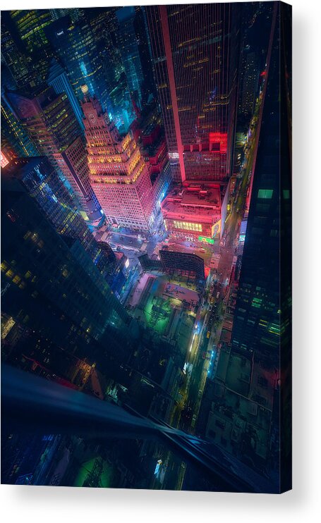  Acrylic Print featuring the photograph Times Square Colors by Javier De La Torre