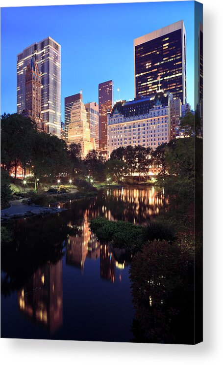 Central Park Acrylic Print featuring the photograph Upper East Side Manhattan From Central by Espiegle