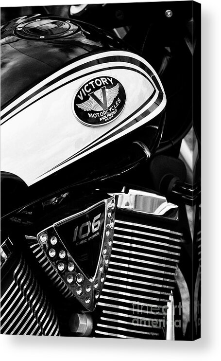 Victory Acrylic Print featuring the photograph Victory Bike by Tim Gainey