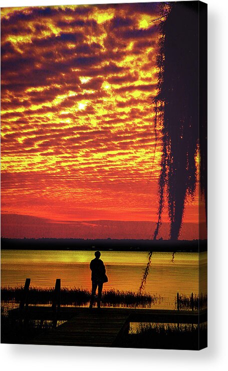 Sunrise Acrylic Print featuring the photograph Vignette version of blue starke by Jeff Kurtz