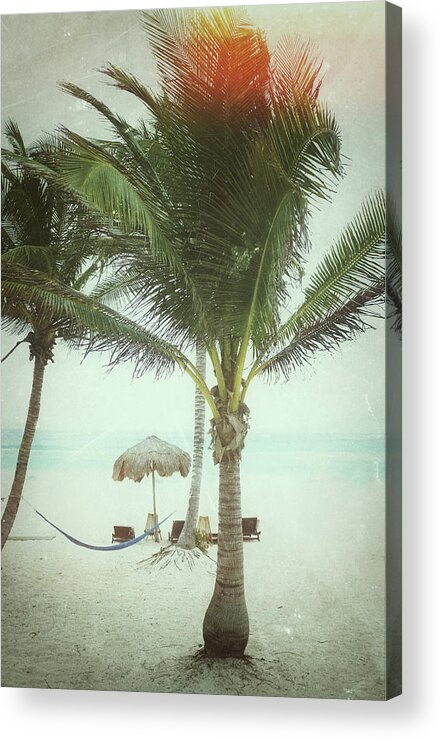 Latin America Acrylic Print featuring the photograph Vintage Beach Scene by Nathan Blaney