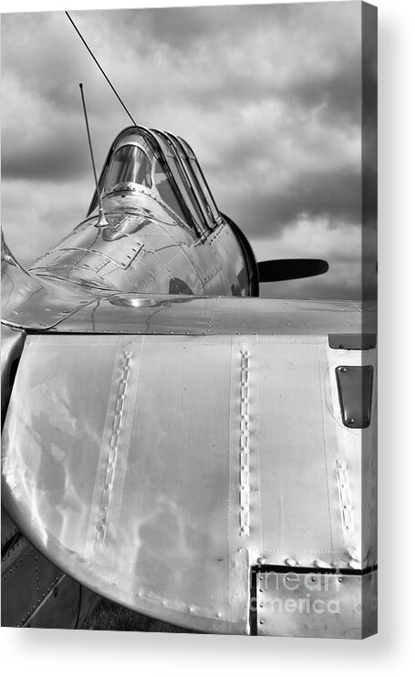 T-6 Texan Acrylic Print featuring the photograph Watching the Skies No.2 by Jimmy Ostgard