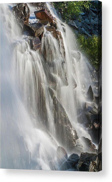 Scenics Acrylic Print featuring the photograph Waterfalls, Lake Tahoe, Usa by Stuart Dee