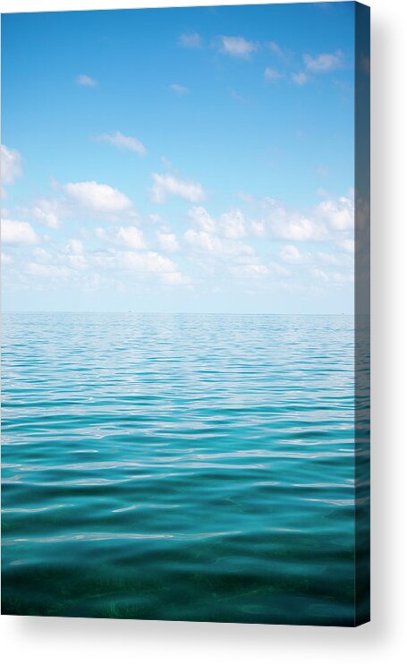 Tranquility Acrylic Print featuring the photograph Wave Pattern In Shallow Water by Holger Leue