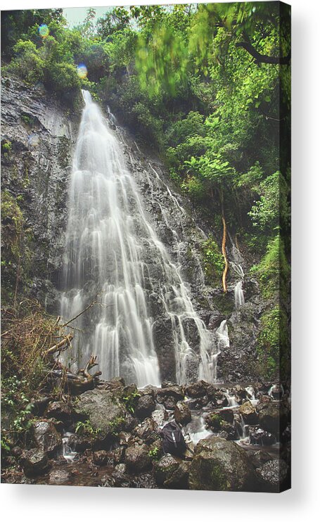 Waterfalls Acrylic Print featuring the photograph We Get Back Up Again by Laurie Search