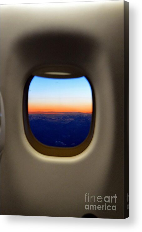 Aviation Acrylic Print featuring the photograph Window Seat by Thomas Schroeder