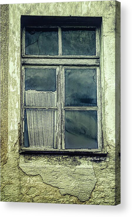 Photo Acrylic Print featuring the photograph Window to an Empty Room by Jutta Maria Pusl