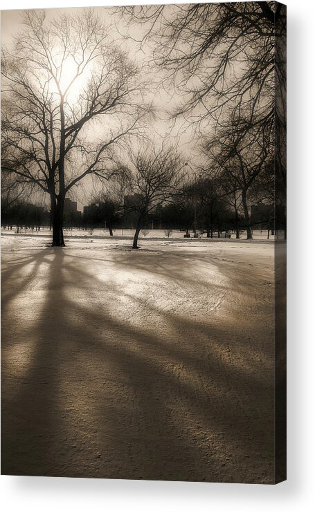 Winter Acrylic Print featuring the photograph Winter In The City by Owen Weber