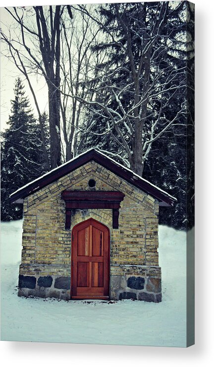 Winter Sanctuary Acrylic Print featuring the photograph Winter Sanctuary by Cyryn Fyrcyd