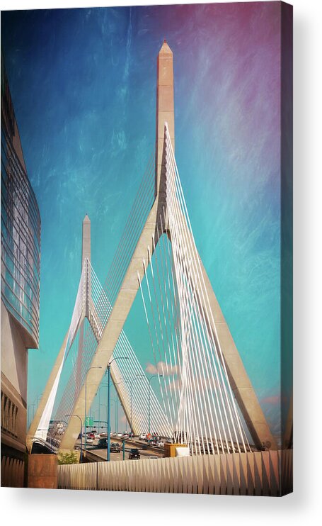 Boston Acrylic Print featuring the photograph Zakim Bridge Boston Massachusetts by Carol Japp