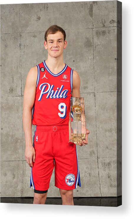 Mac Mcclung Acrylic Print featuring the photograph 2023 NBA All-Star - AT&T Slam Dunk Contest by Jesse D. Garrabrant
