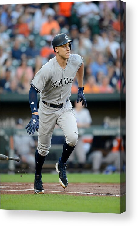 Game Two Acrylic Print featuring the photograph Aaron Judge by G Fiume