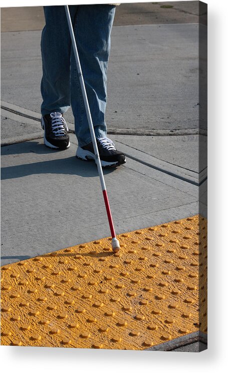 Outdoors Acrylic Print featuring the photograph Accessible Sidewalk Edge #1 by RonBailey