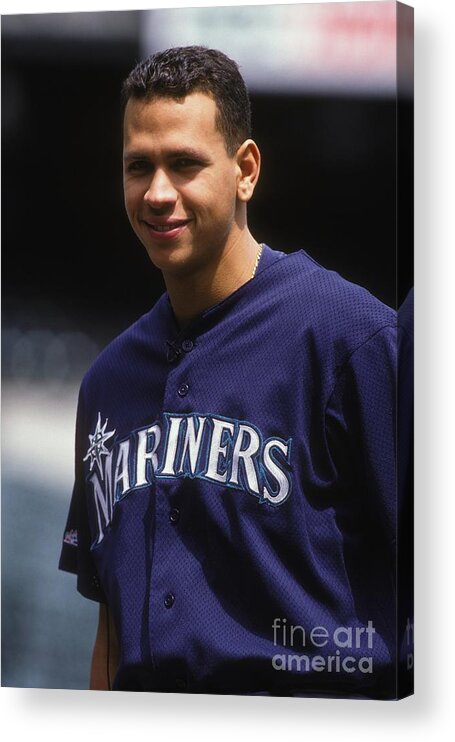 People Acrylic Print featuring the photograph Alex Rodriguez #1 by Mitchell Layton