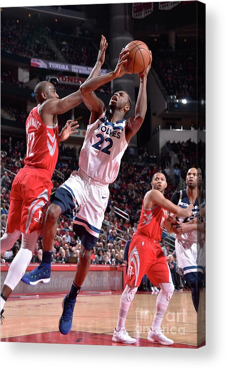 Nba Pro Basketball Acrylic Print featuring the photograph Andrew Wiggins by Bill Baptist