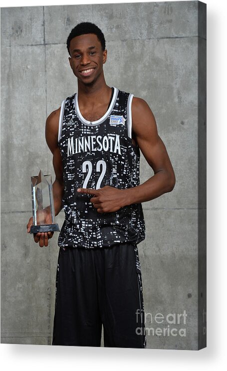 Nba Pro Basketball Acrylic Print featuring the photograph Andrew Wiggins by Jesse D. Garrabrant
