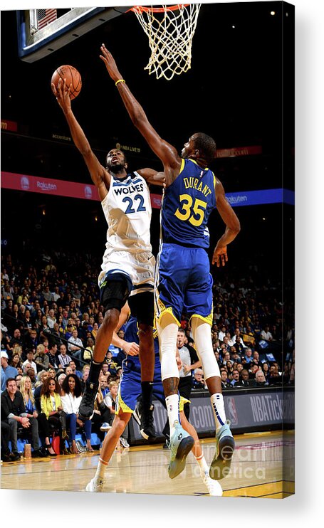Andrew Wiggins Acrylic Print featuring the photograph Andrew Wiggins by Noah Graham