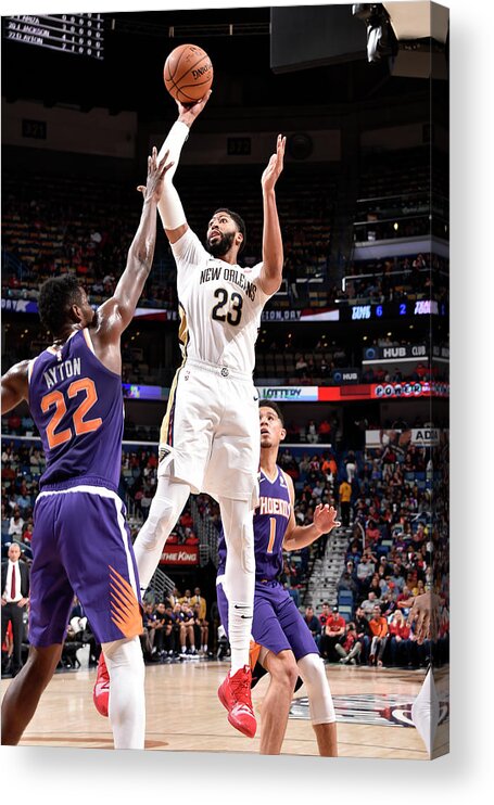 Smoothie King Center Acrylic Print featuring the photograph Anthony Davis by Bill Baptist