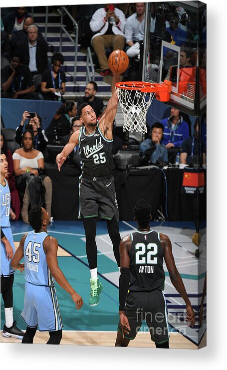 Nba Pro Basketball Acrylic Print featuring the photograph Ben Simmons by Garrett Ellwood