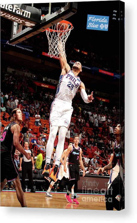 Nba Pro Basketball Acrylic Print featuring the photograph Ben Simmons by Issac Baldizon