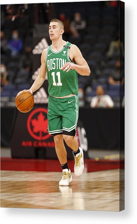 Payton Pritchard Acrylic Print featuring the photograph Boston Celtics v Toronto Raptors by Scott Audette