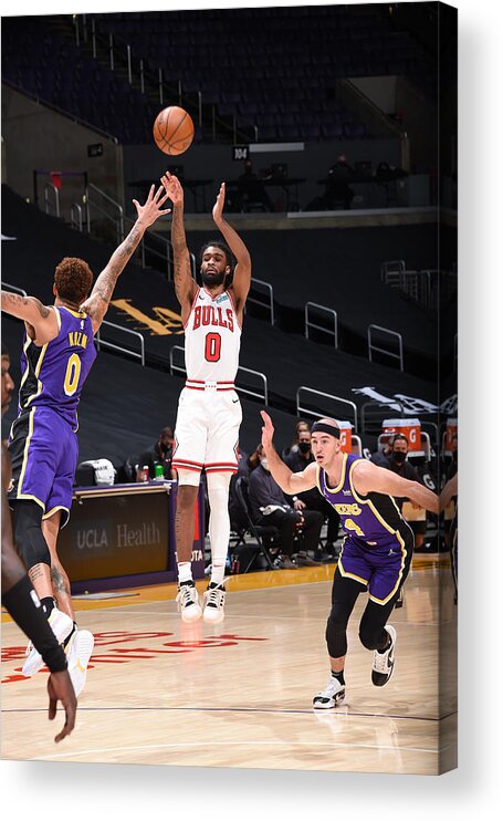Coby White Acrylic Print featuring the photograph Chicago Bulls v LA Lakers #1 by Adam Pantozzi