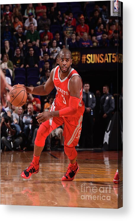 Nba Pro Basketball Acrylic Print featuring the photograph Chris Paul by Michael Gonzales