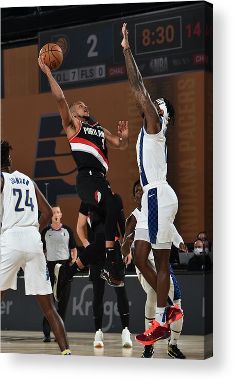 Cj Mccollum Acrylic Print featuring the photograph C.j. Mccollum #1 by David Dow