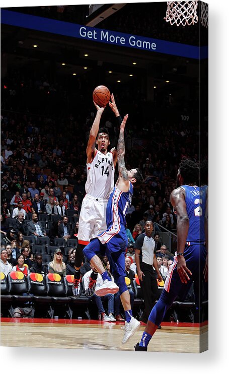 Nba Pro Basketball Acrylic Print featuring the photograph Danny Green by Mark Blinch