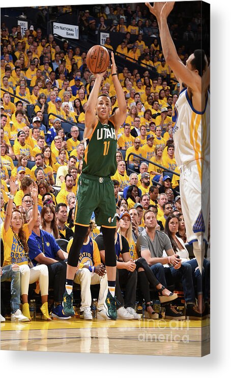 Playoffs Acrylic Print featuring the photograph Dante Exum by Andrew D. Bernstein