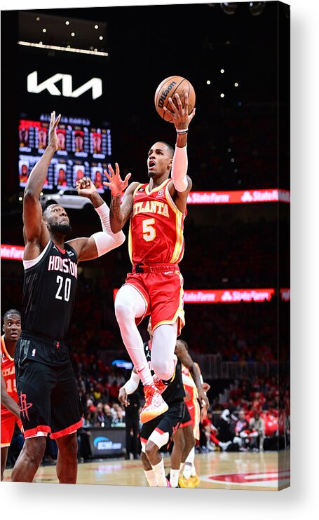 Dejounte Murray Acrylic Print featuring the photograph Dejounte Murray #1 by Adam Hagy