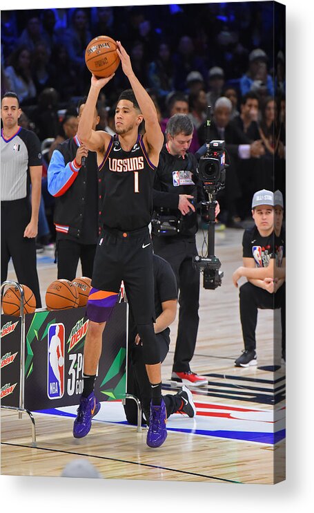 Devin Booker Acrylic Print featuring the photograph Devin Booker by Bill Baptist
