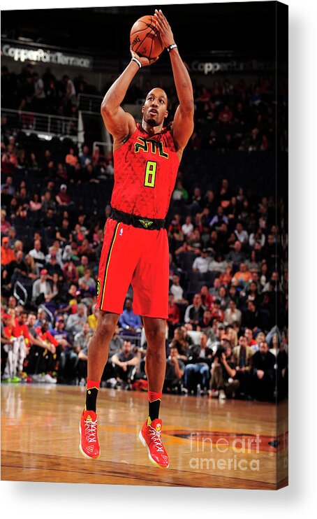 Dwight Howard Acrylic Print featuring the photograph Dwight Howard #1 by Barry Gossage