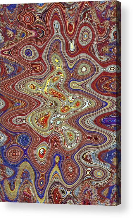 Heavy Duty Roller And Compactor Abstract Acrylic Print featuring the digital art Heavy Duty Roller And Compactor Abstract #1 by Tom Janca