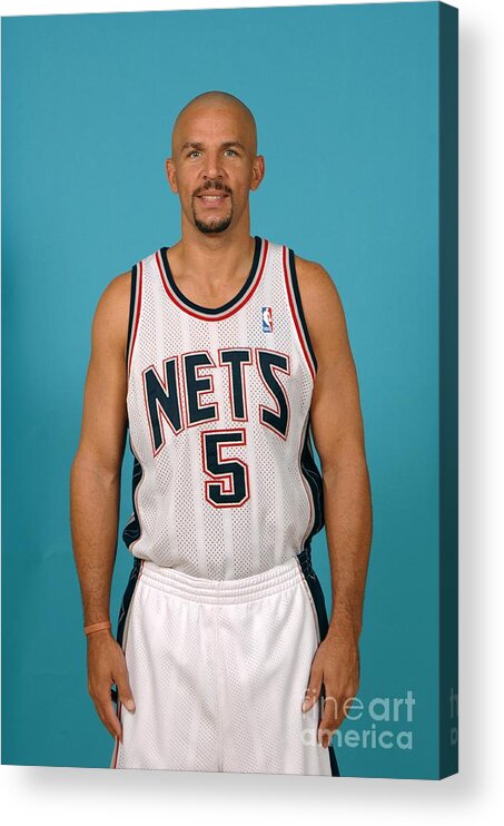 Media Day Acrylic Print featuring the photograph Jason Kidd #1 by Terrence Vaccaro