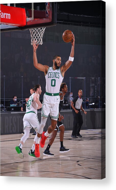 Nba Pro Basketball Acrylic Print featuring the photograph Jayson Tatum by Bill Baptist