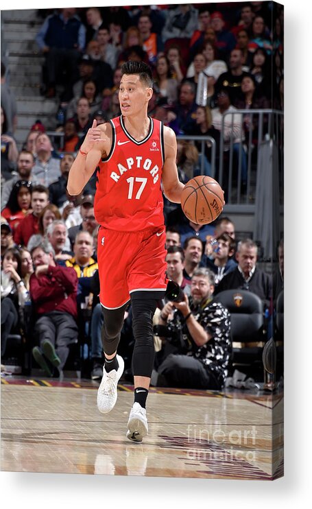 Nba Pro Basketball Acrylic Print featuring the photograph Jeremy Lin by David Liam Kyle