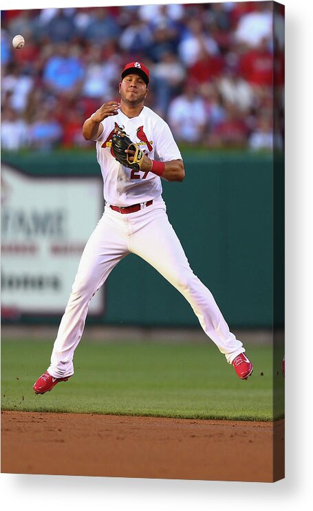 St. Louis Cardinals Acrylic Print featuring the photograph Jhonny Peralta by Dilip Vishwanat