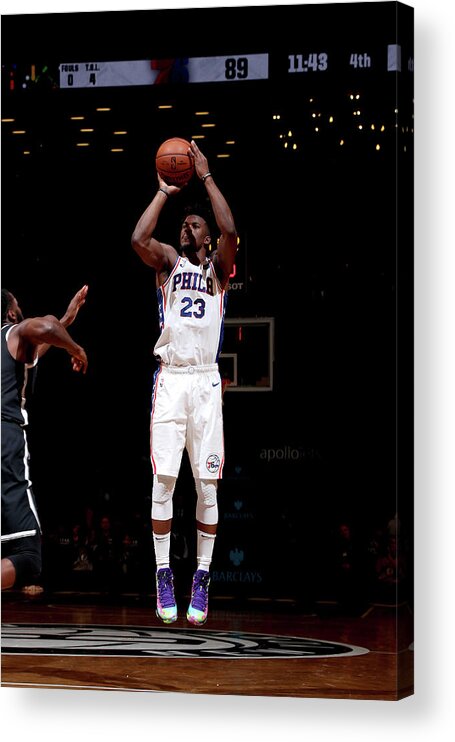 Nba Pro Basketball Acrylic Print featuring the photograph Jimmy Butler by Nathaniel S. Butler