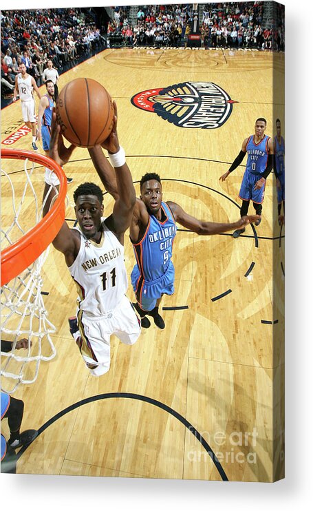 Smoothie King Center Acrylic Print featuring the photograph Jrue Holiday by Layne Murdoch