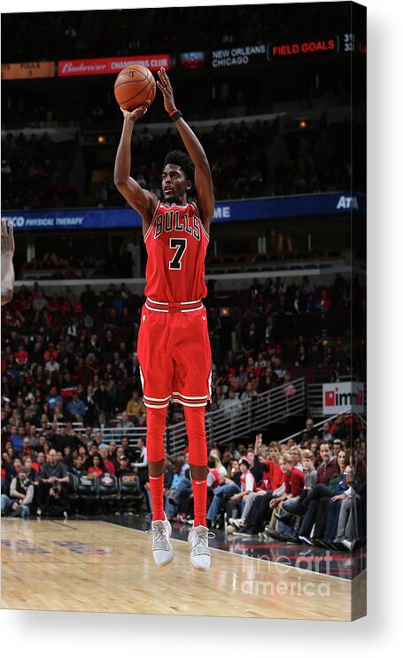 Nba Pro Basketball Acrylic Print featuring the photograph Justin Holiday by Gary Dineen