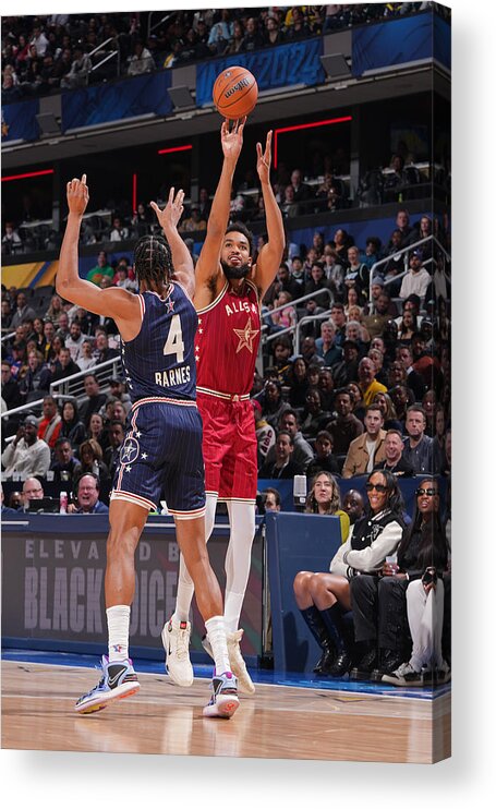 Sports Ball Acrylic Print featuring the photograph Karl-anthony Towns #1 by Jesse D. Garrabrant
