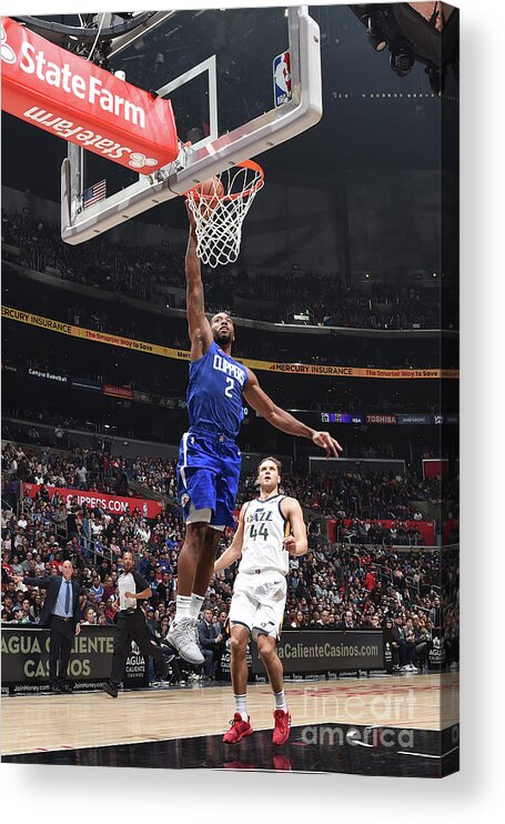 Kawhi Leonard Acrylic Print featuring the photograph Kawhi Leonard #1 by Adam Pantozzi