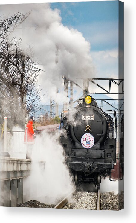 C62-2 Acrylic Print featuring the photograph Kyoto Railway Museum #1 by David L Moore