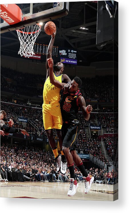 Playoffs Acrylic Print featuring the photograph Lance Stephenson by Nathaniel S. Butler