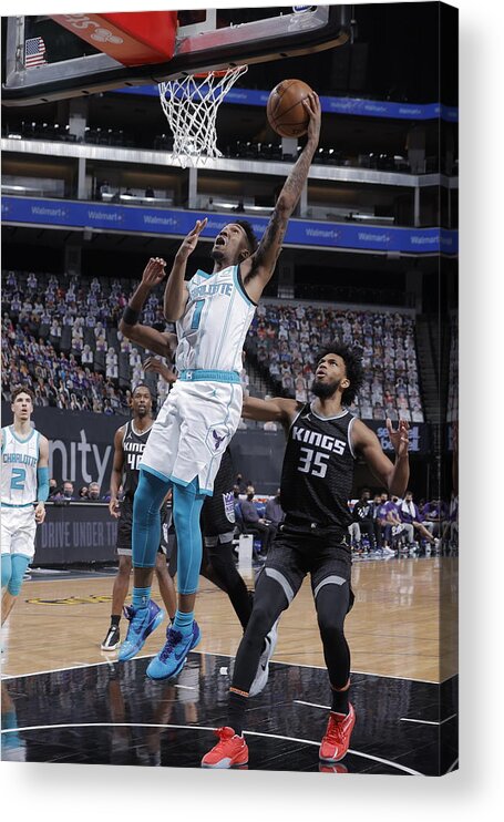 Nba Pro Basketball Acrylic Print featuring the photograph Malik Monk by Rocky Widner