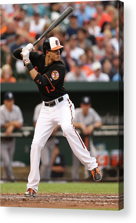 People Acrylic Print featuring the photograph Manny Machado by Patrick Smith