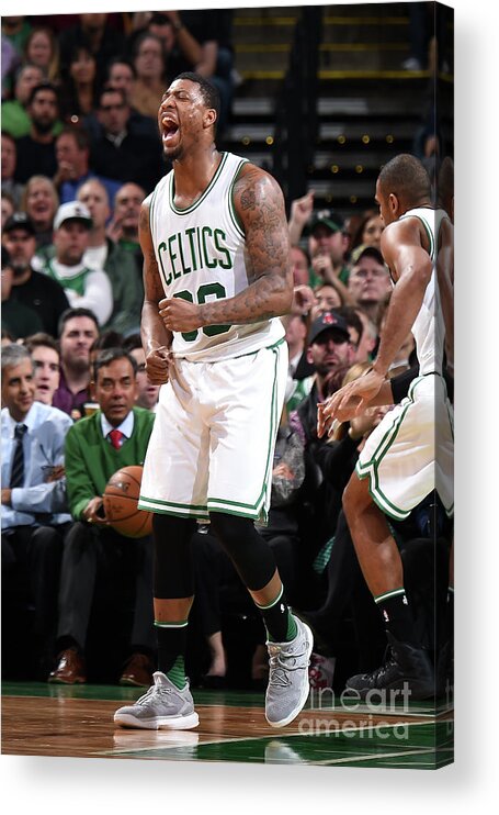 Nba Pro Basketball Acrylic Print featuring the photograph Marcus Smart by Brian Babineau