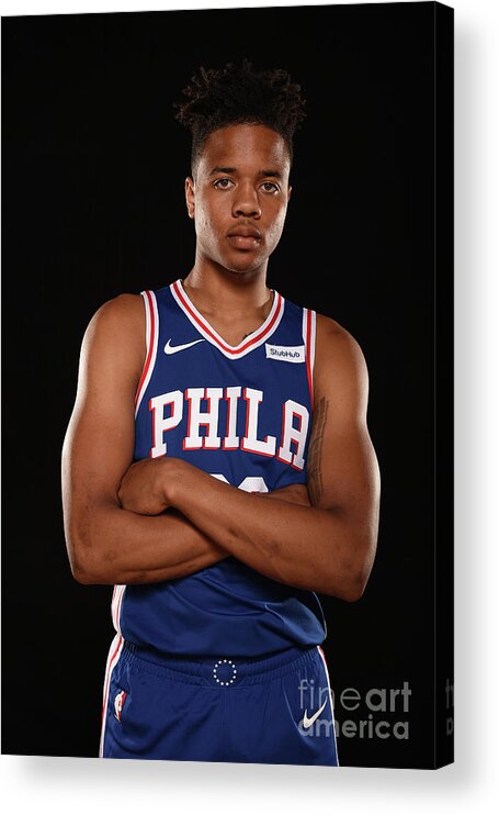 Markelle Fultz Acrylic Print featuring the photograph Markelle Fultz by Brian Babineau