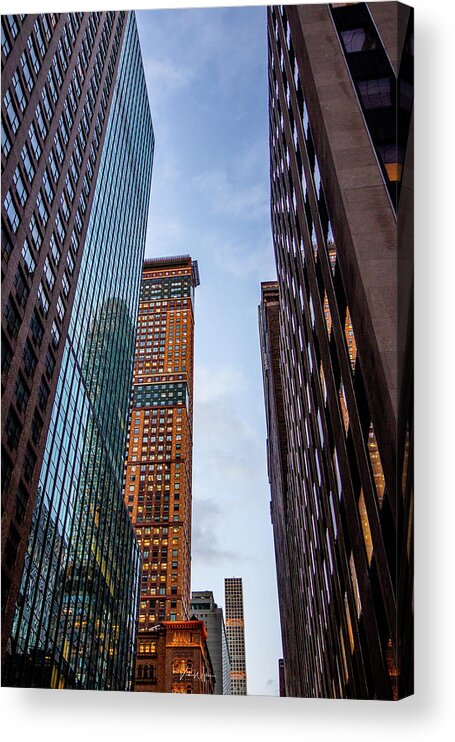 New York Skyscrapers Acrylic Print featuring the photograph New York Skyscrapers #2 by Vicki Walsh